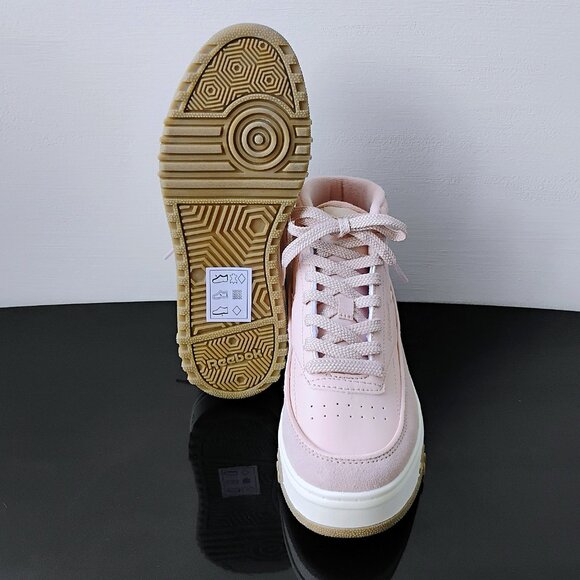 Reebok Women's Club C Geo Mid Lightweight Platform Sneaker in Lovely Light Pink - Picture 13 of 15